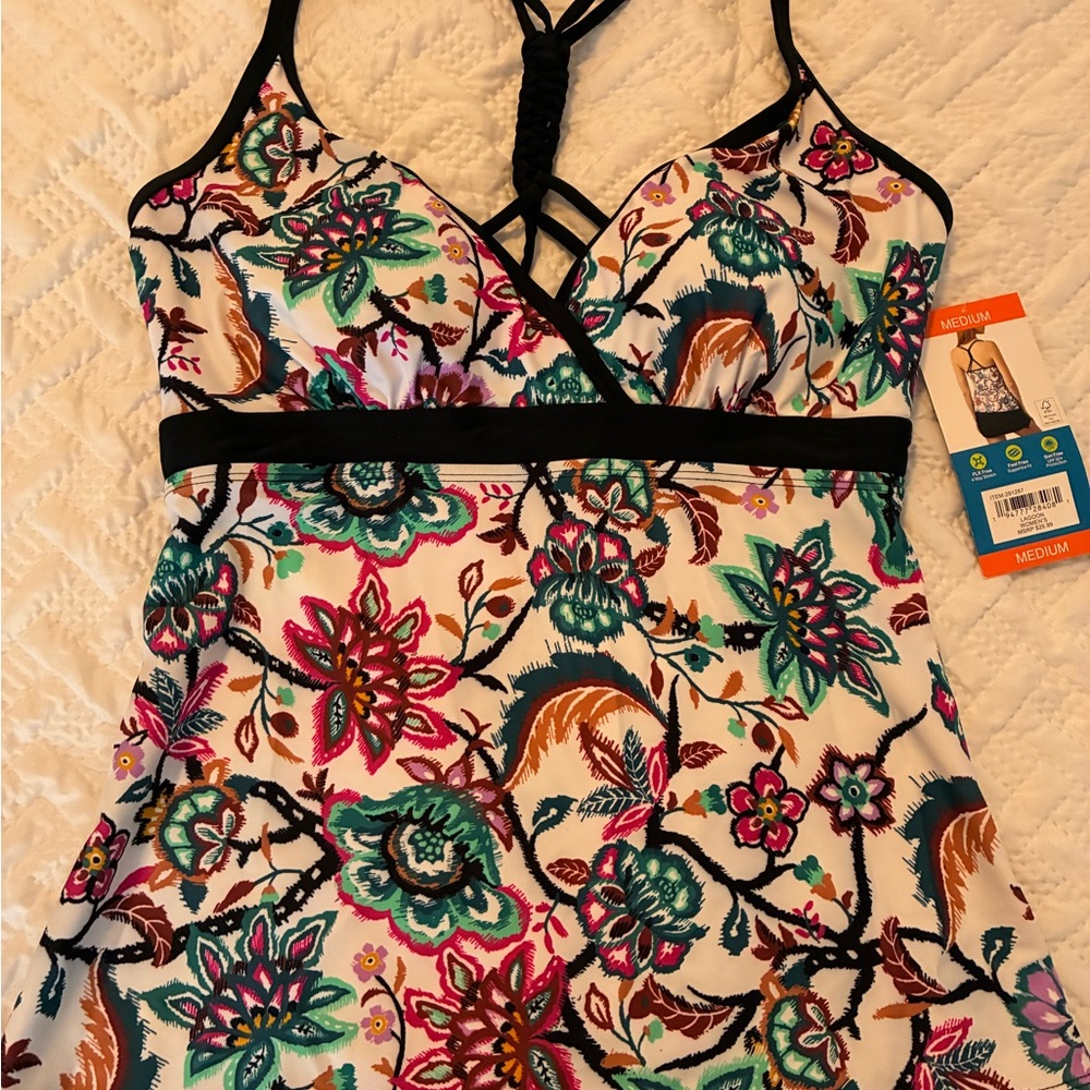 Free Country Multicolor Floral One Piece Swimsuit